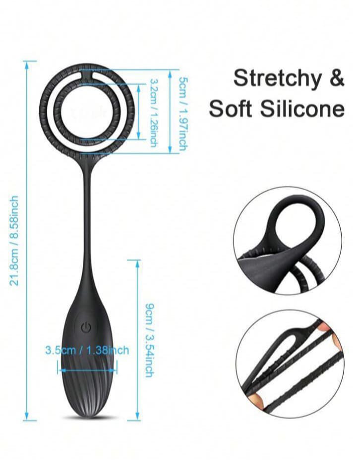 Wireless Remote Control Butt Plug with Cock Ring
